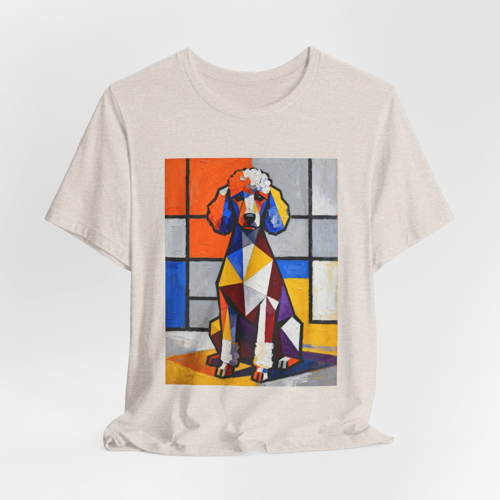 Poodle T Shirt | Living Work of Art Collection | Cubist Style