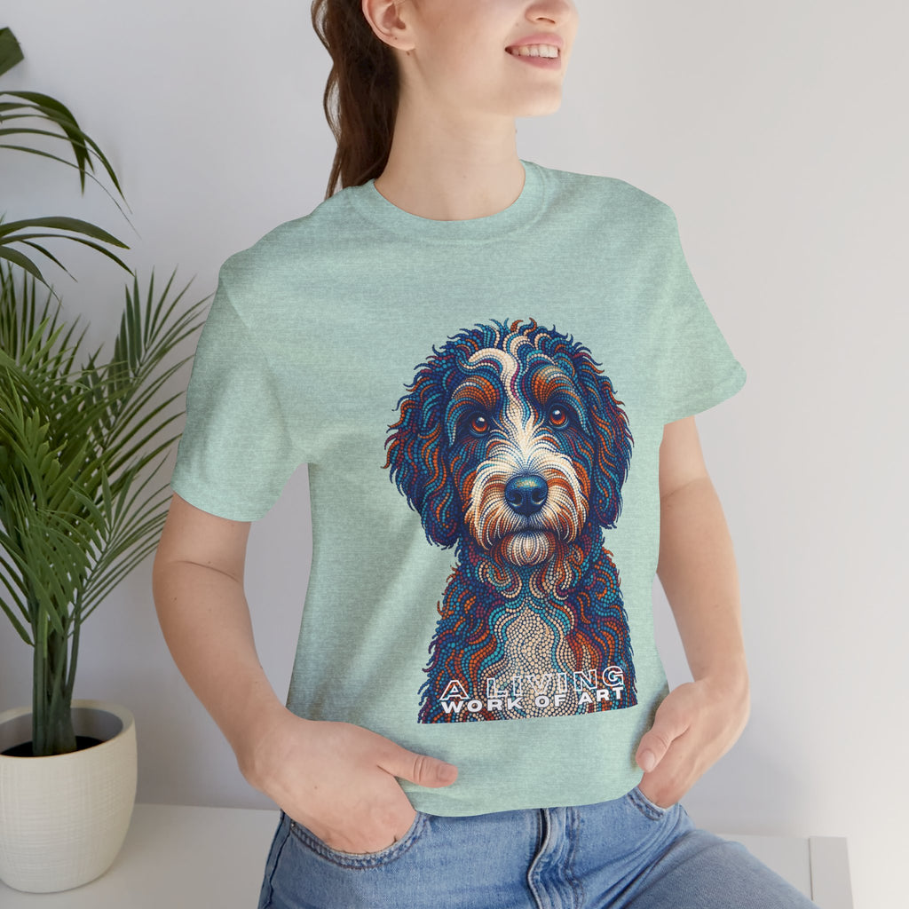 Berenedoodle T Shirt | Living Work of Art Collection | Pointillism Style