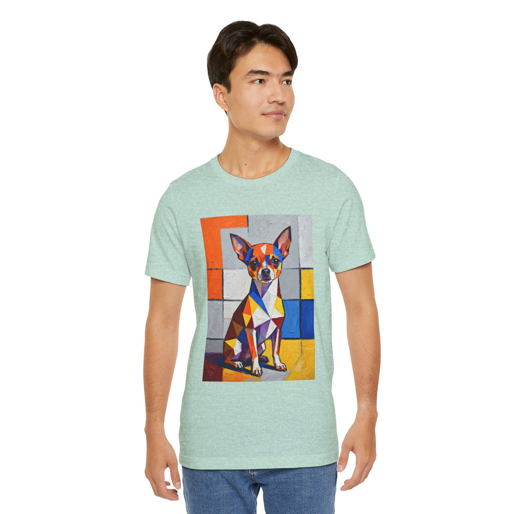 Chihuahua T Shirt | Living Work of Art Collection | Cubist Style