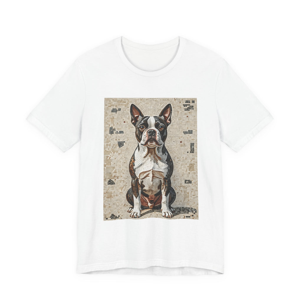 Boston Terrier T Shirt | Living Work of Art Collection | Mosaic Style
