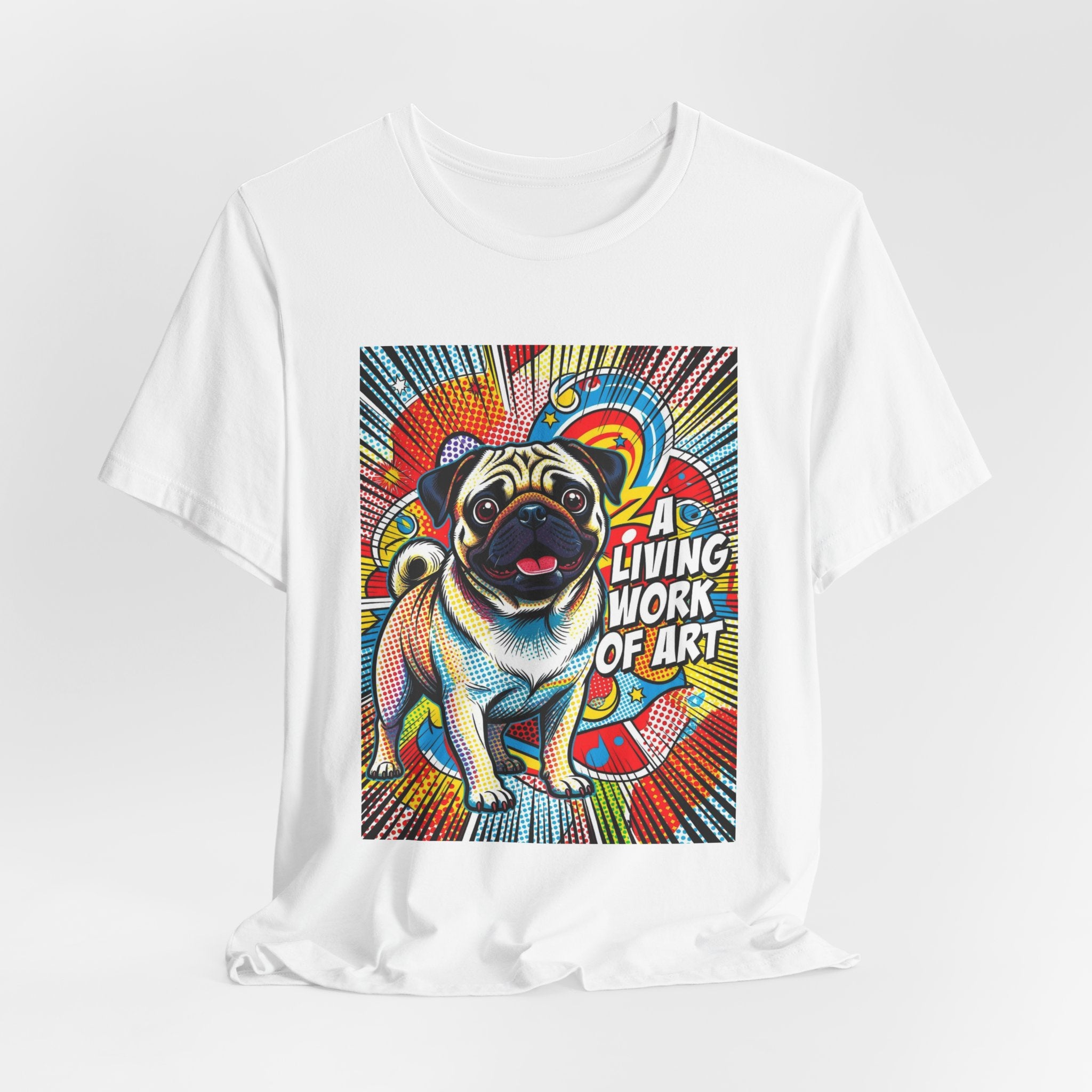 Pug T Shirt | Living Work of Art Collection | Pop Art