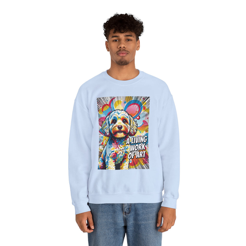 Cavapoo Sweatshirt | Living Work of Art Collection | Pop Art