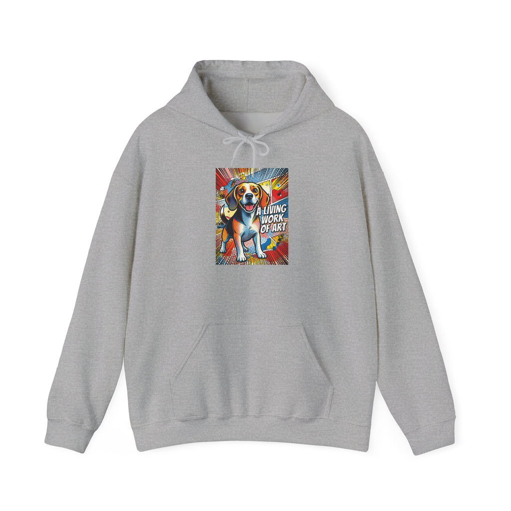 Beagle Hoodie | Living Work of Art Collection | Pop Art Style