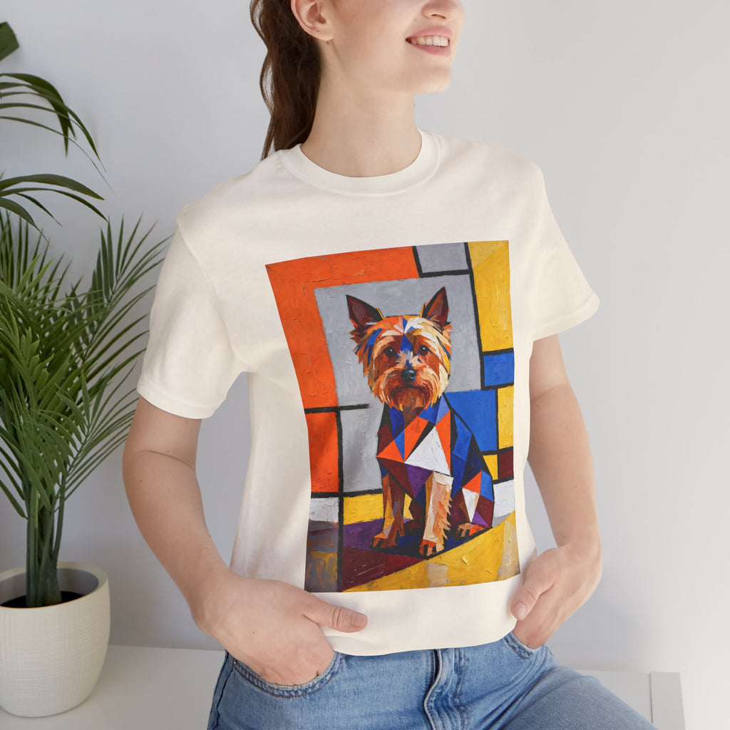 Yorkshire Terrier T Shirt | Living Work of Art Collection | Cubist Style