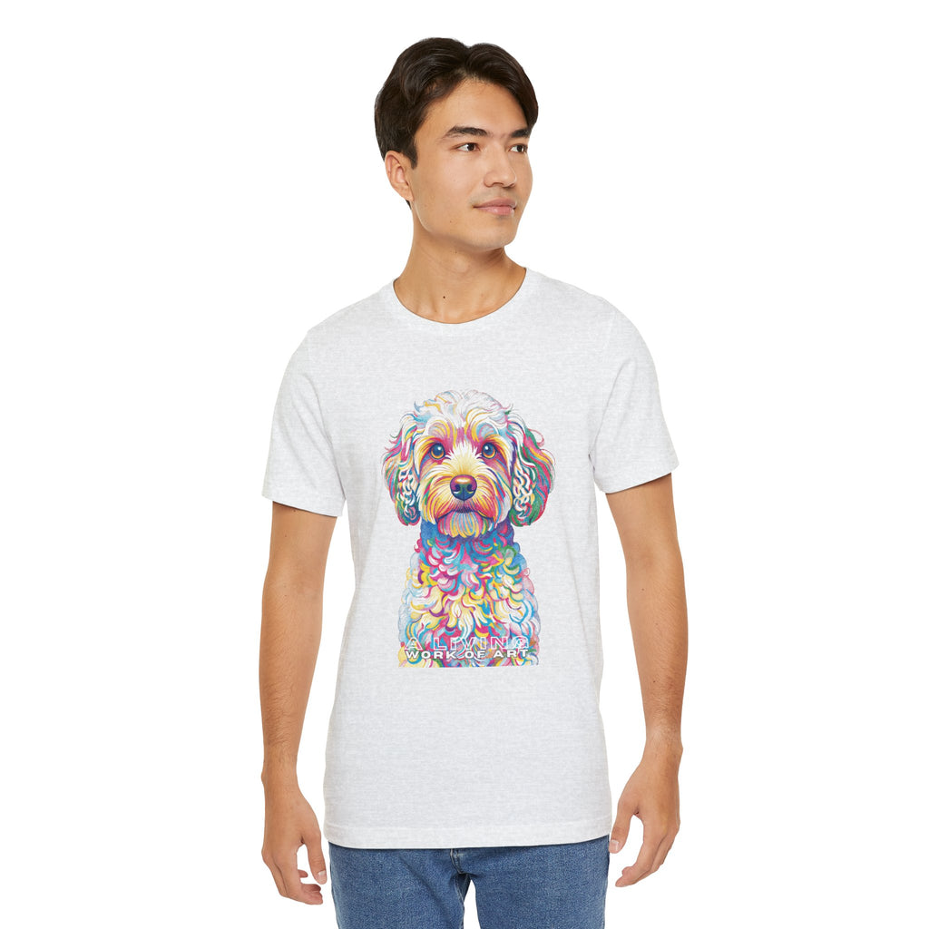 Cavapoo T Shirt | Living Work of Art Collection | Pointillism Style