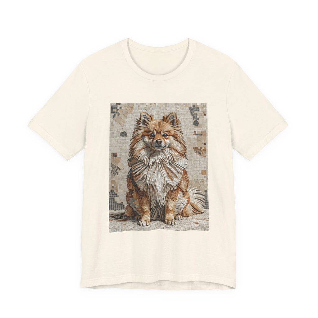 Pomeranian T Shirt | Living Work of Art Collection | Mosaic Style