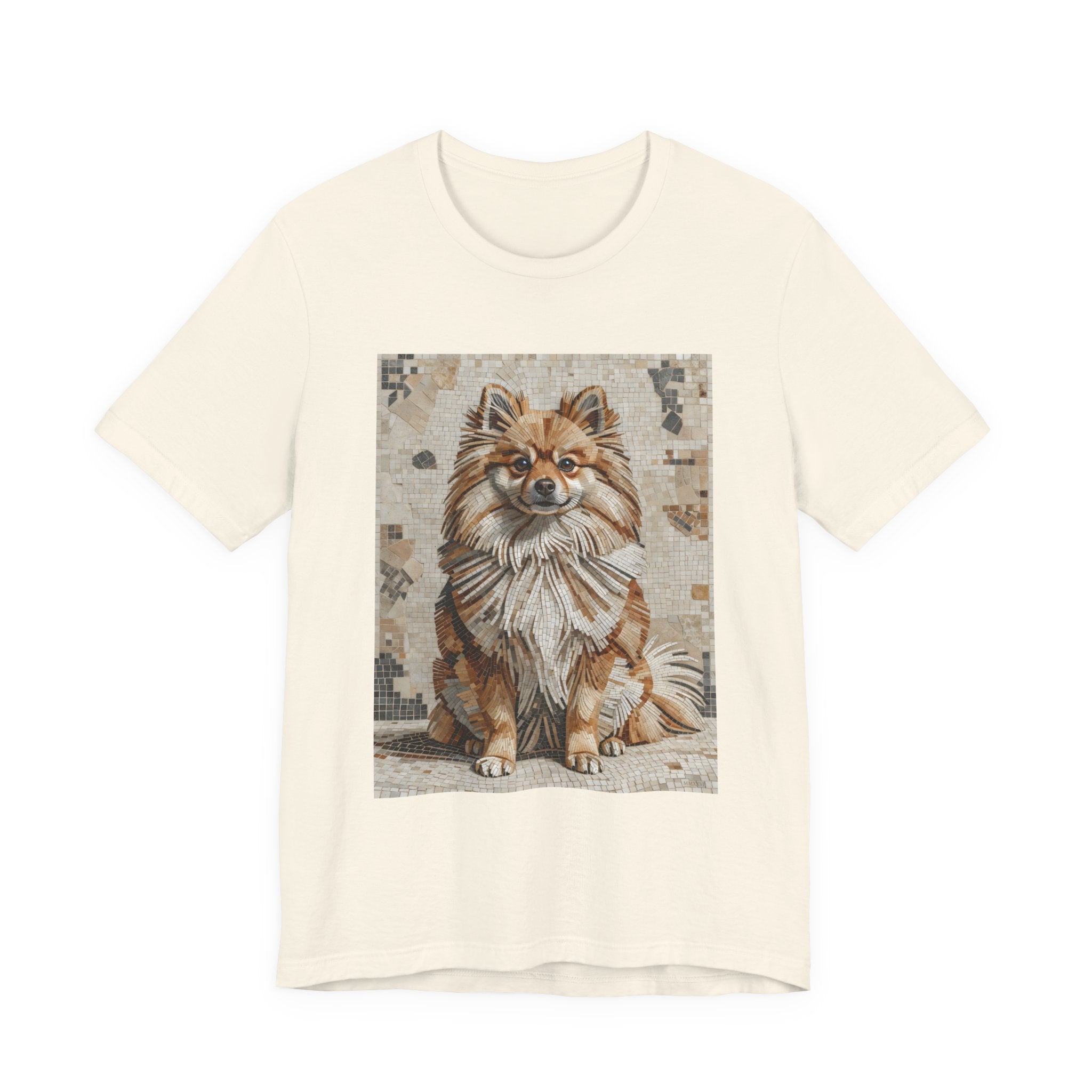 Pomeranian T Shirt | Living Work of Art Collection | Mosaic Style