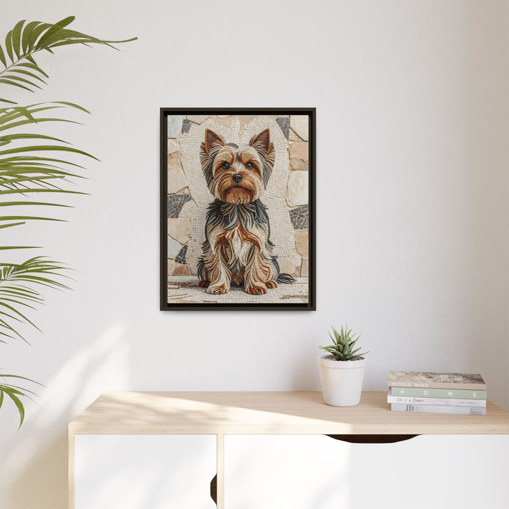 Yorkshire Terrier Canvas Wall Art | Living Work of Art Collection | Mosaic Style Print