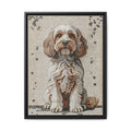 Cavapoo Canvas Wall Art | Living Work of Art Collection | Mosaic Style Print