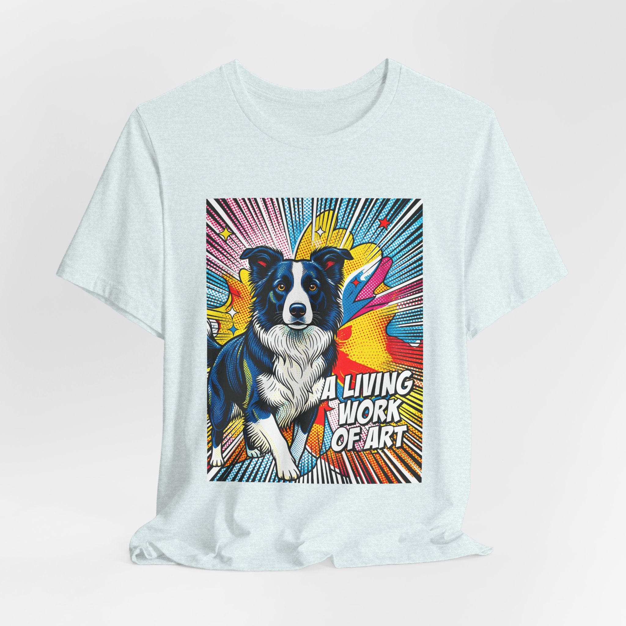 Border Collie T Shirt | Living Work of Art Collection | Pop Art