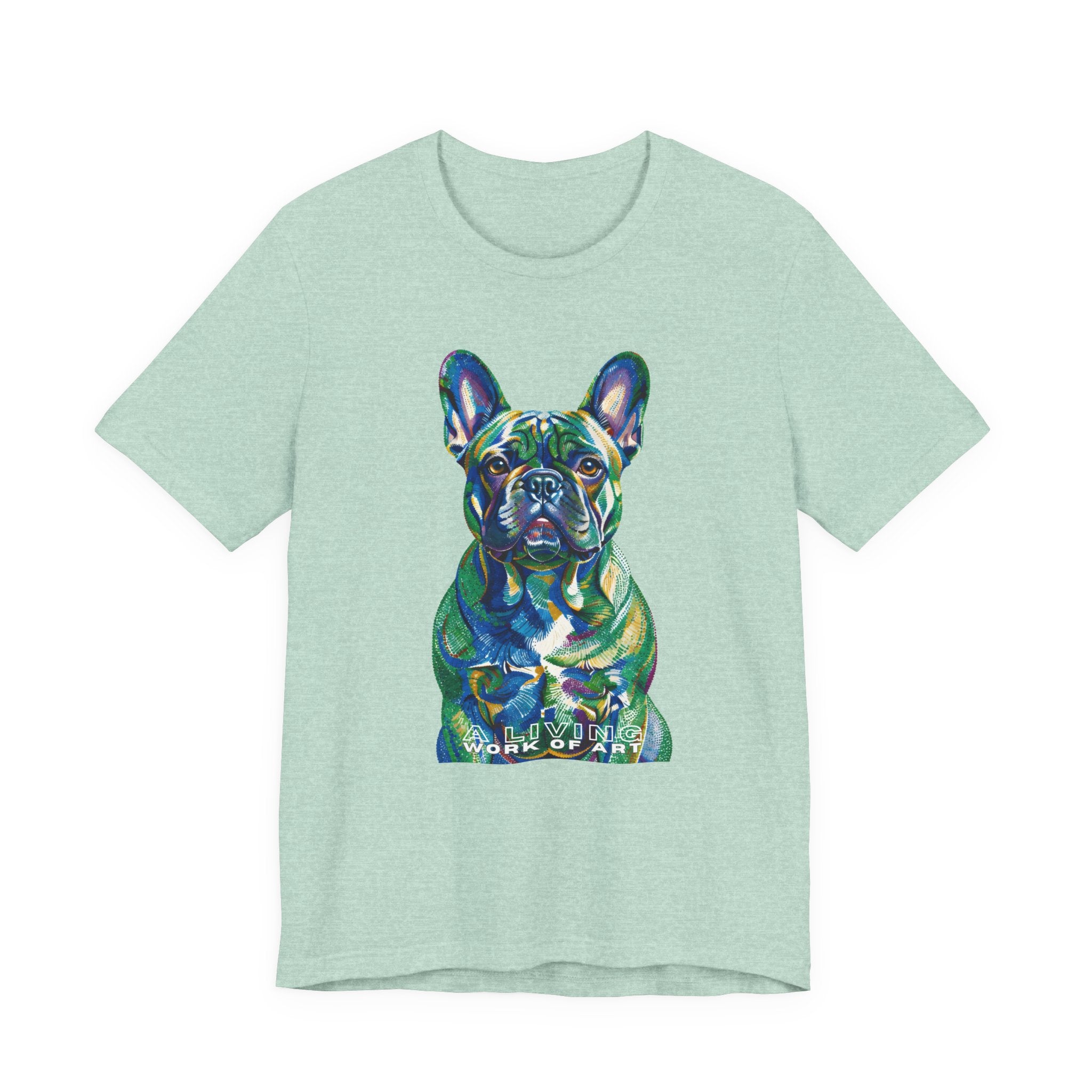 French Bulldog T Shirt | Living Work of Art Collection | Pointillism Style