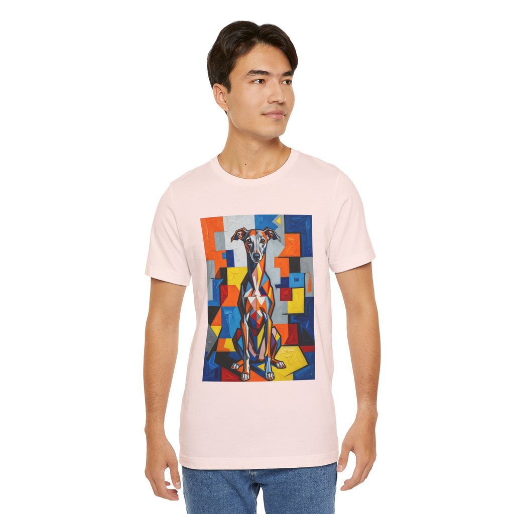 Italian Greyhound T Shirt | Living Work of Art Collection | Cubist Style