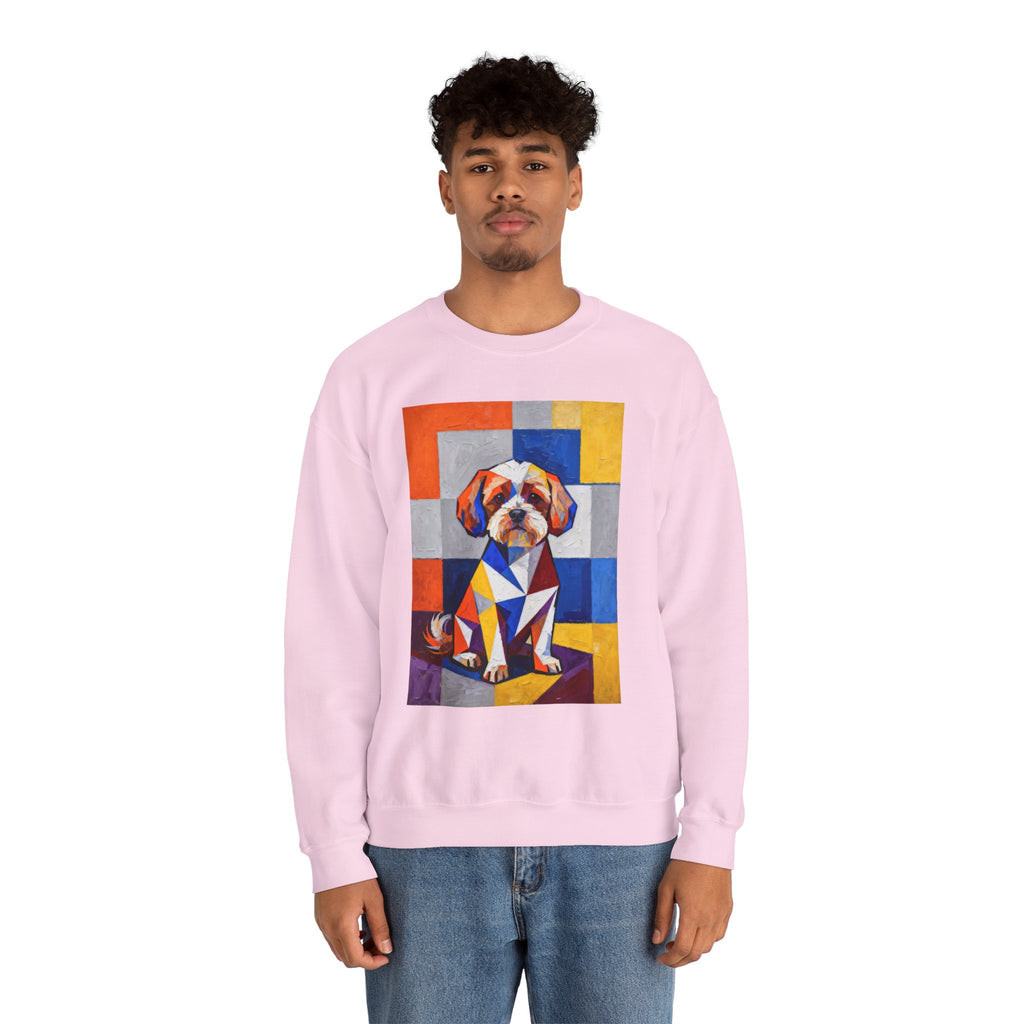 Maltipoo Sweatshirt | Living Work of Art Collection | Cubist Style