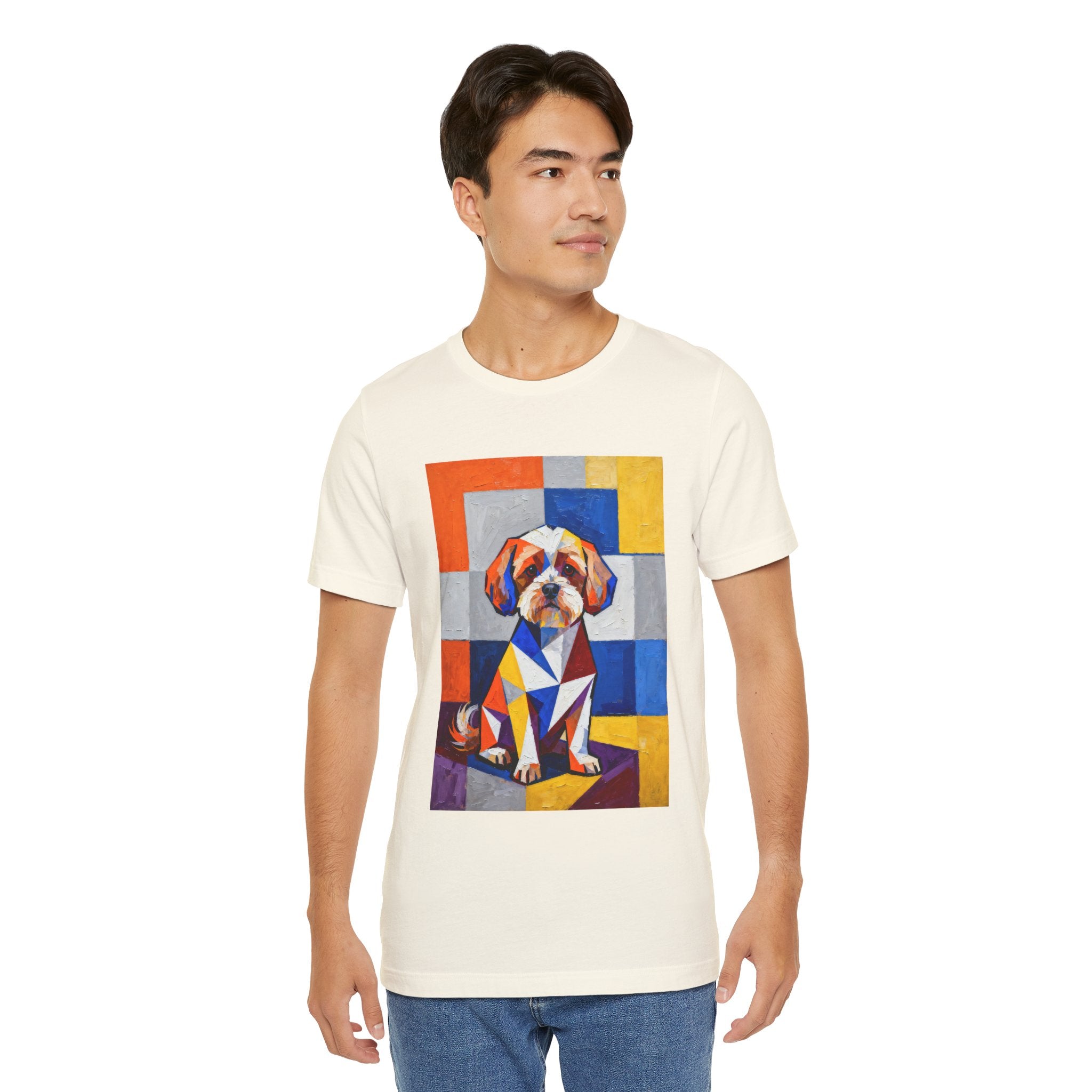 Maltipoo T Shirt | Living Work of Art Collection | Cubist Style