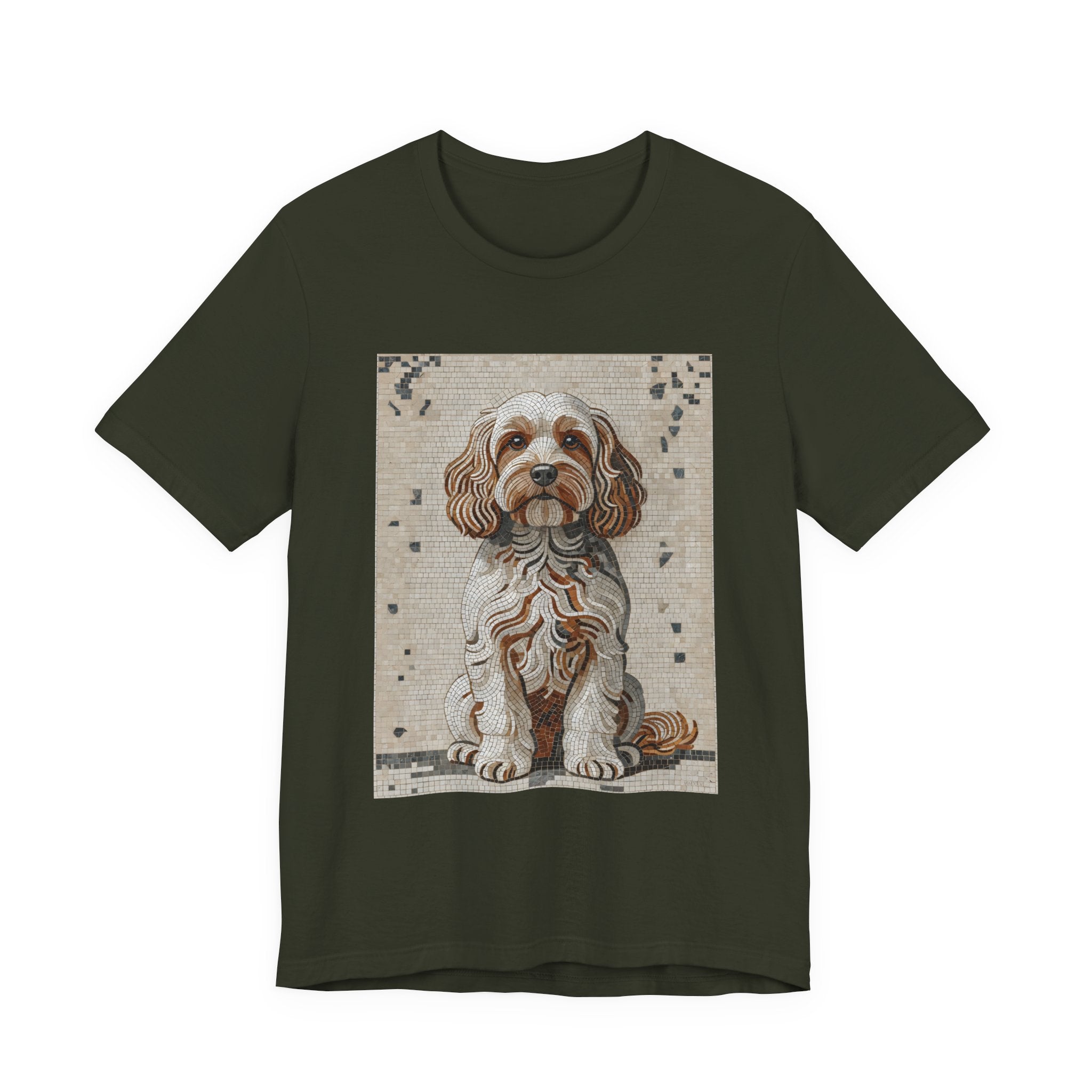 Cavapoo T Shirt | Living Work of Art Collection | Mosaic Style