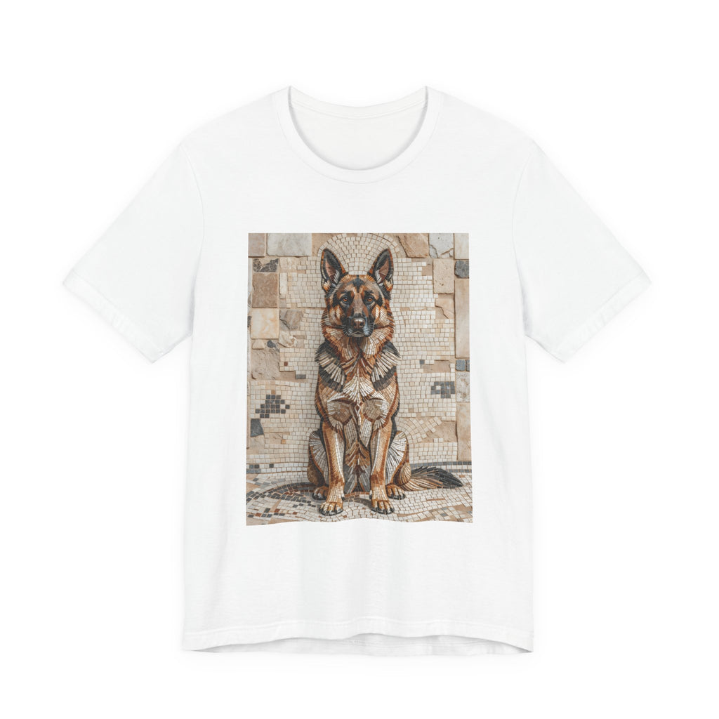 German Shepherd T Shirt | Living Work of Art Collection | Mosaic Style