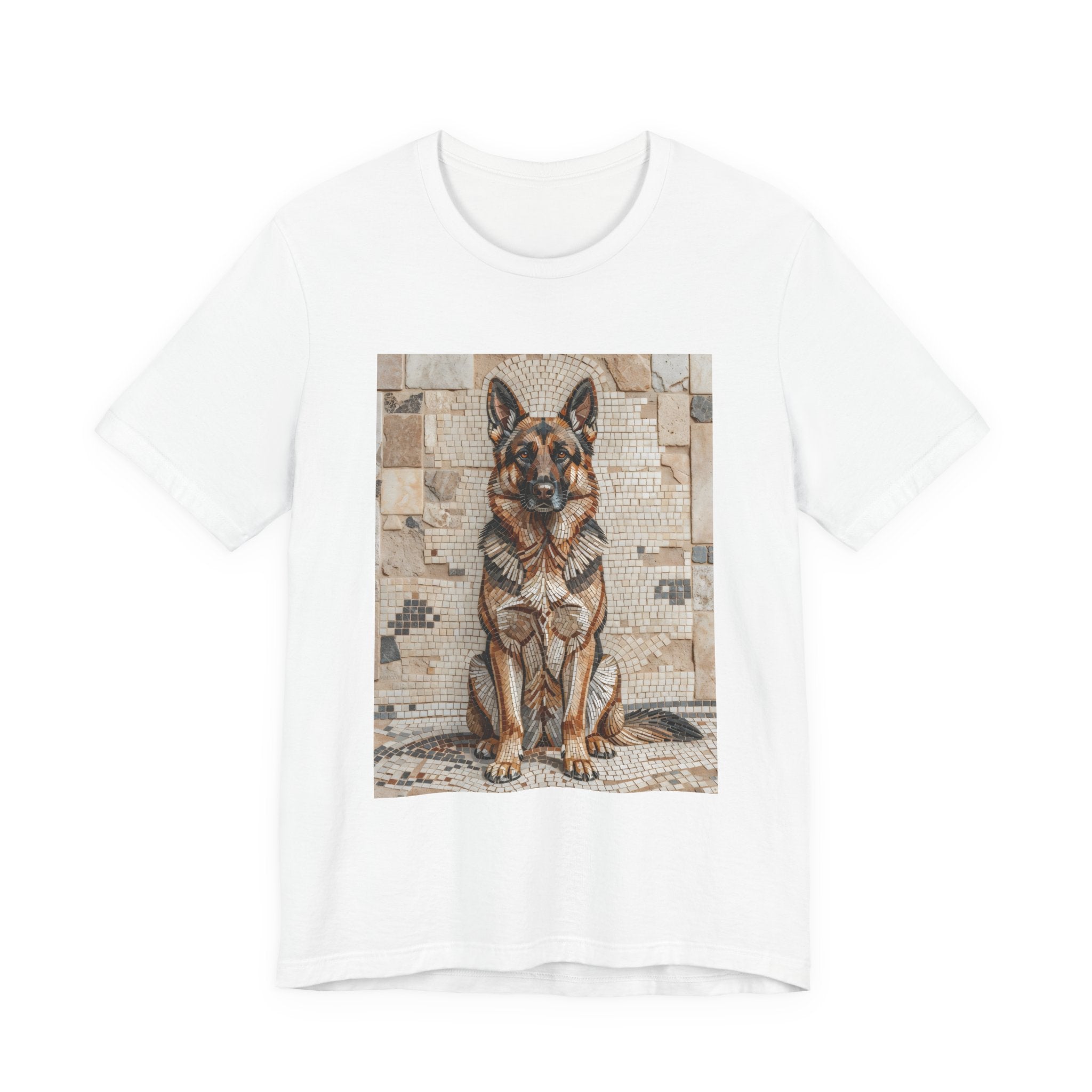 German Shepherd T Shirt | Living Work of Art Collection | Mosaic Style