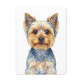 Yorkshire Terrier Canvas Wall Art | Living Work of Art Collection | Pointillism Style Print