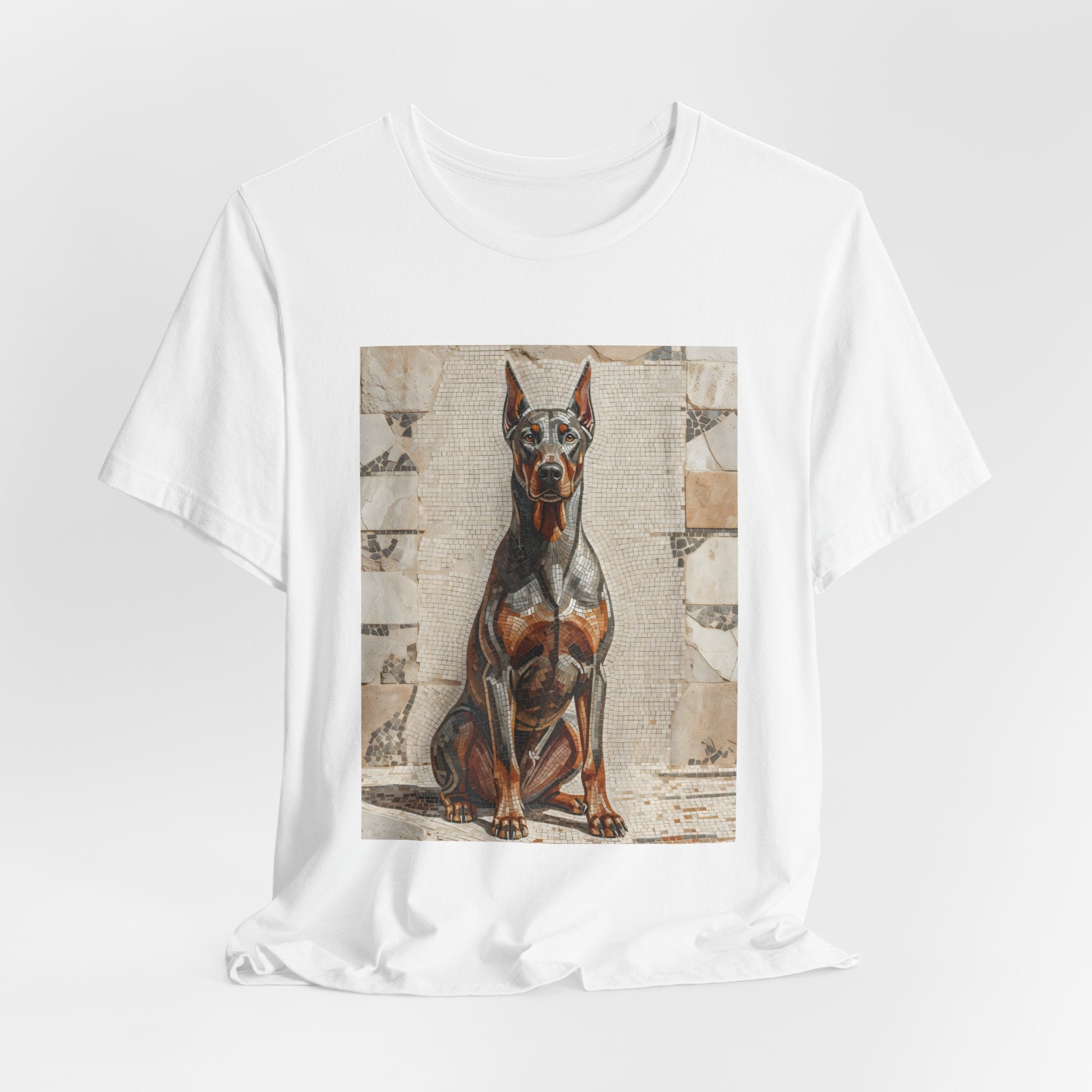 Doberman Pinscher T Shirt | Living Work of Art Collection | Mosaic Style