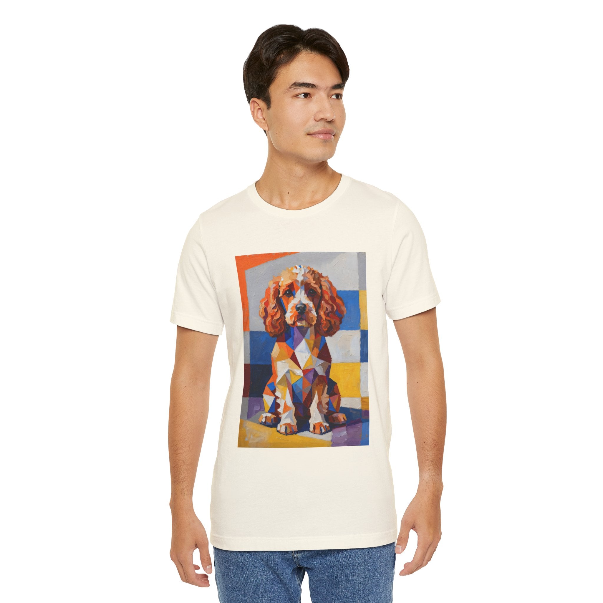 Cavapoo T Shirt | Living Work of Art Collection | Cubist Style