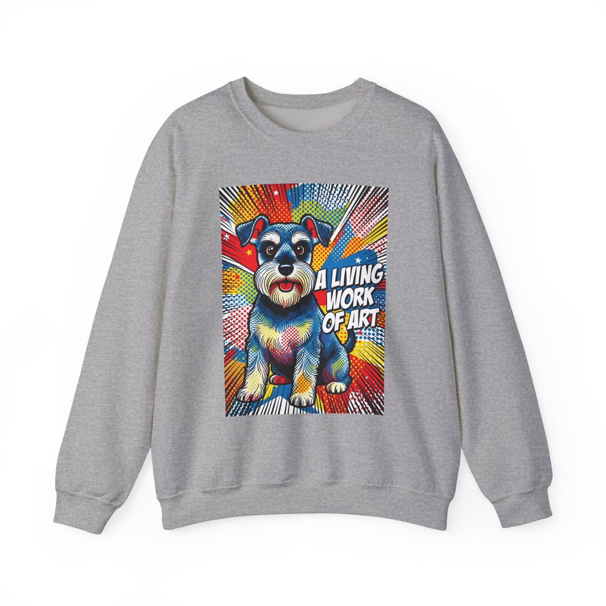 Schnauzer Sweatshirt | Living Work of Art Collection | Pop Art