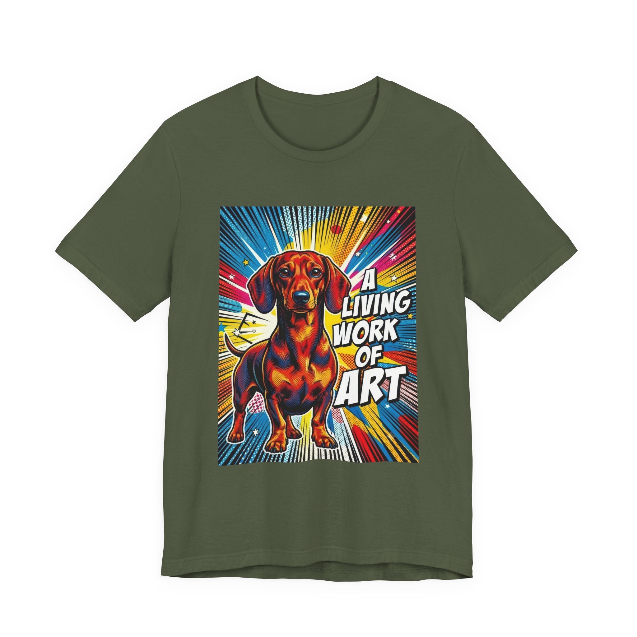 Dachshund T Shirt | Living Work of Art Collection | Pop Art