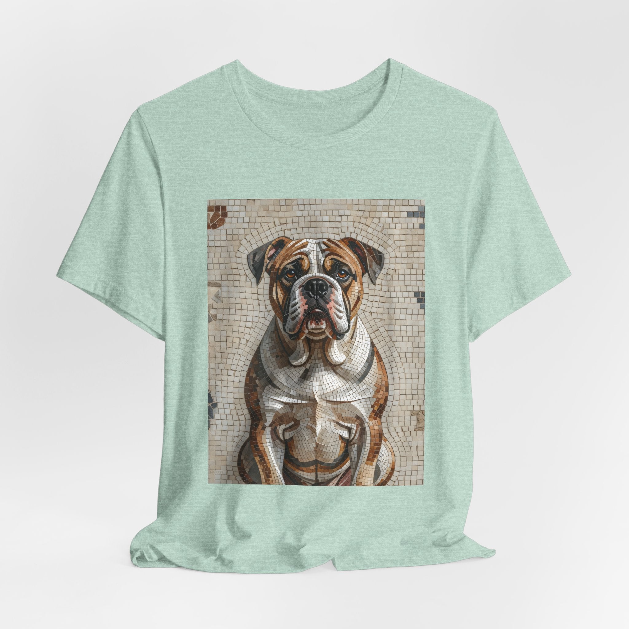 Bulldog T Shirt | Living Work of Art Collection | Mosaic Style