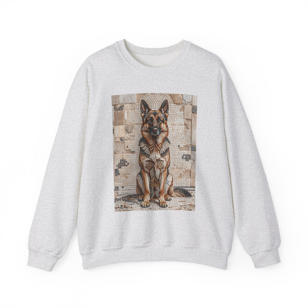 German Shepherd Sweatshirt | Living Work of Art Collection | Mosaic Style