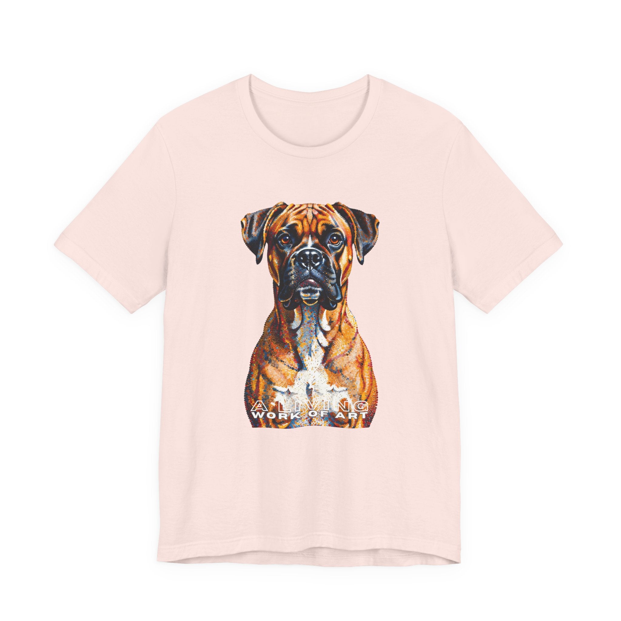 Boxer T Shirt | Living Work of Art Collection | Pointillism Style