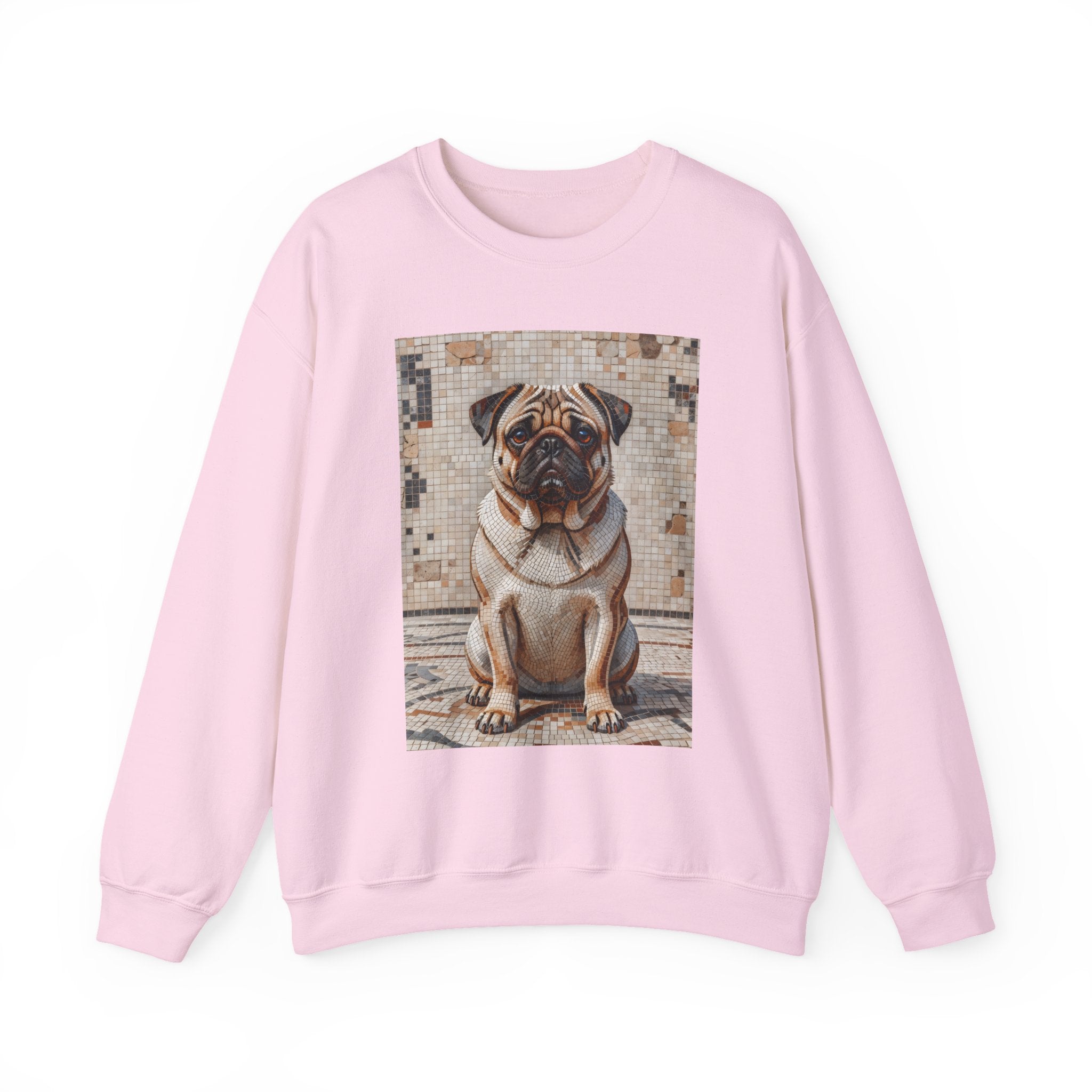 Pug Sweatshirt | Living Work of Art Collection | Mosaic Style
