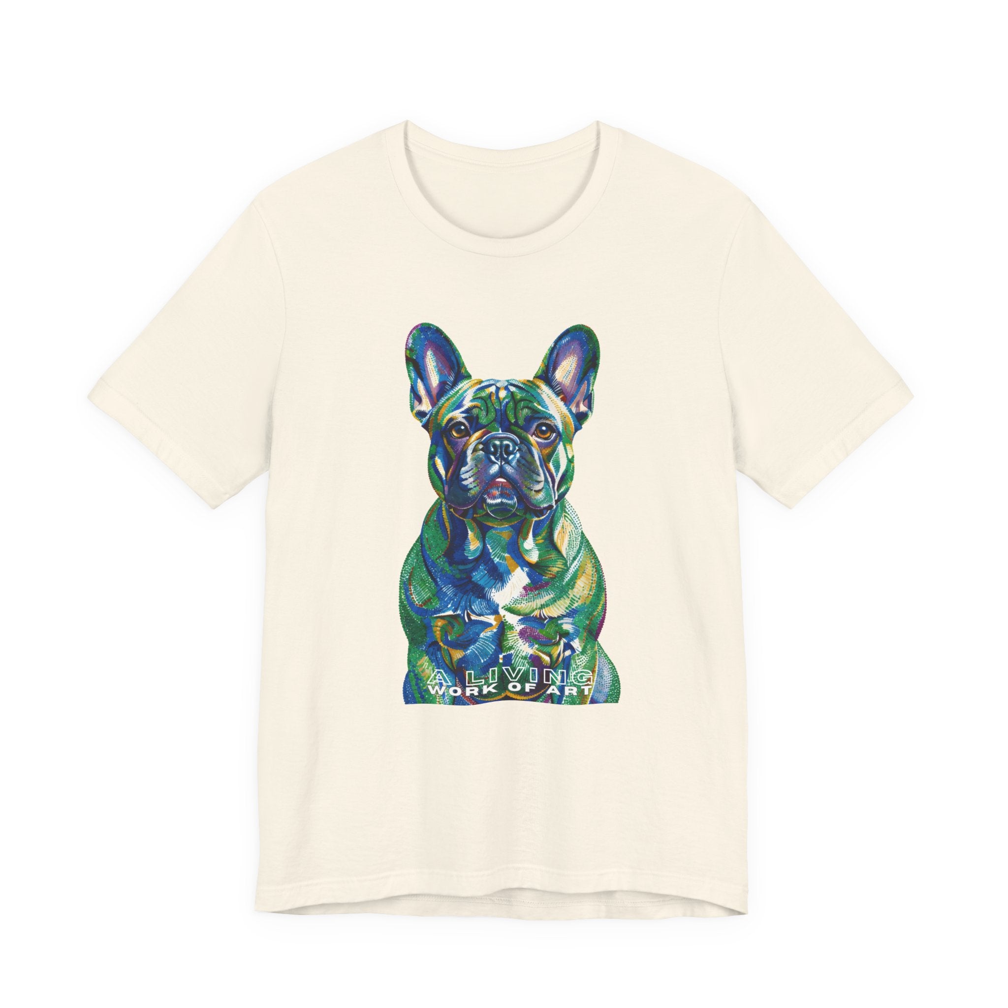 French Bulldog T Shirt | Living Work of Art Collection | Pointillism Style