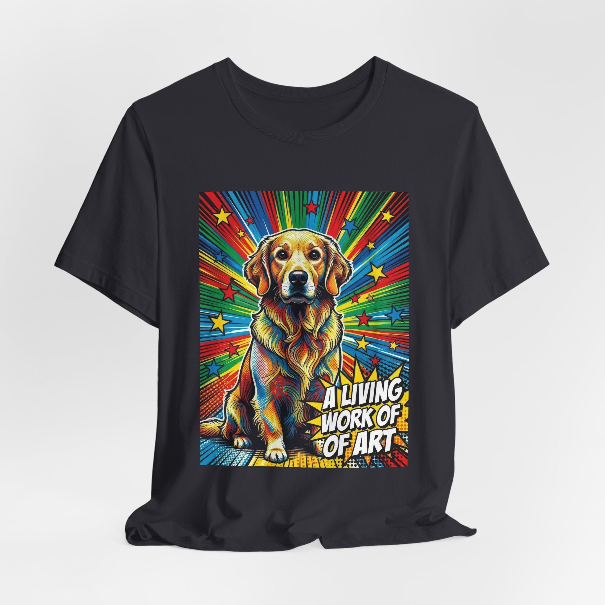 Golden Retriever T Shirt | Living Work of Art Collection | Pop Art