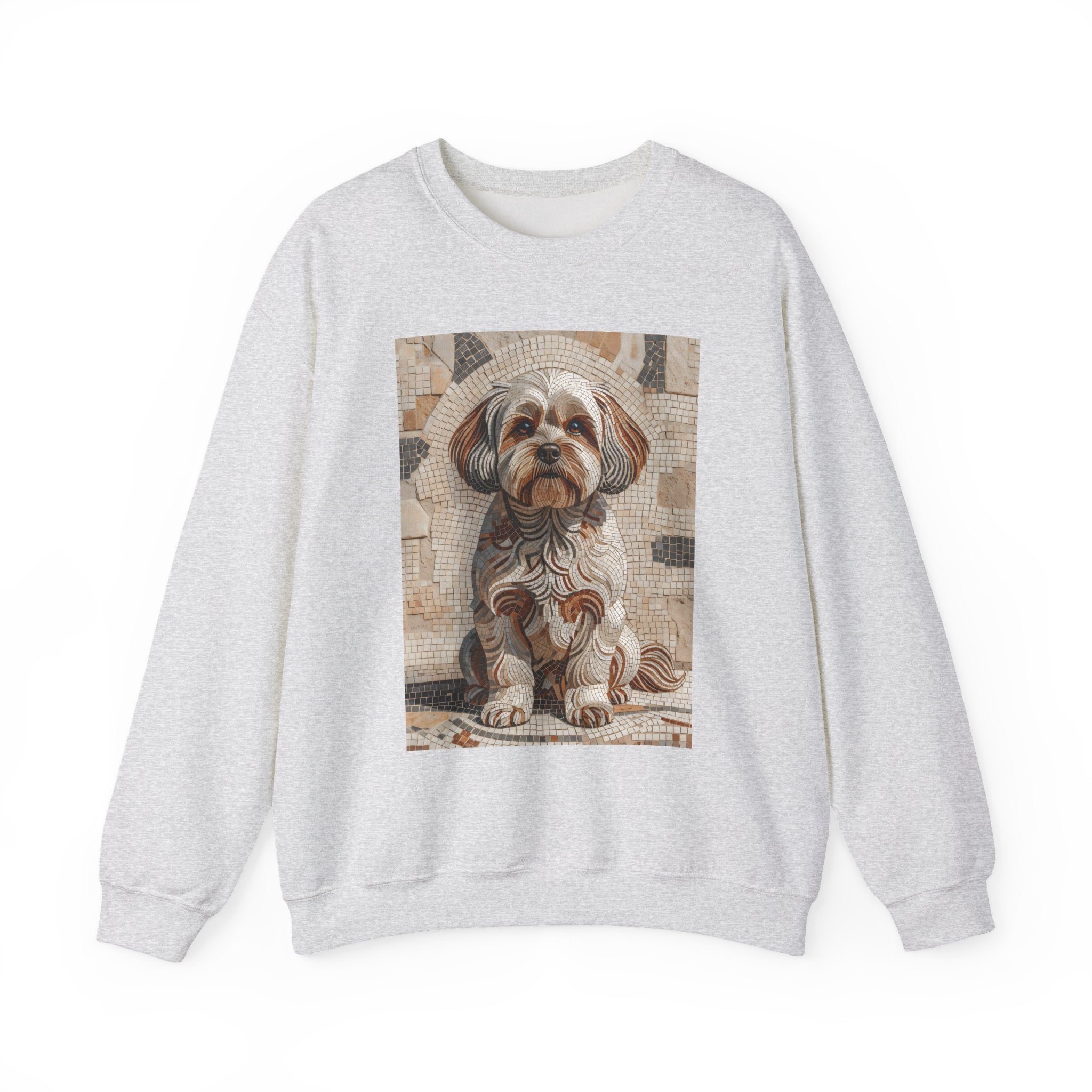 Shih-Poo Sweatshirt | Living Work of Art Collection | Mosaic Style