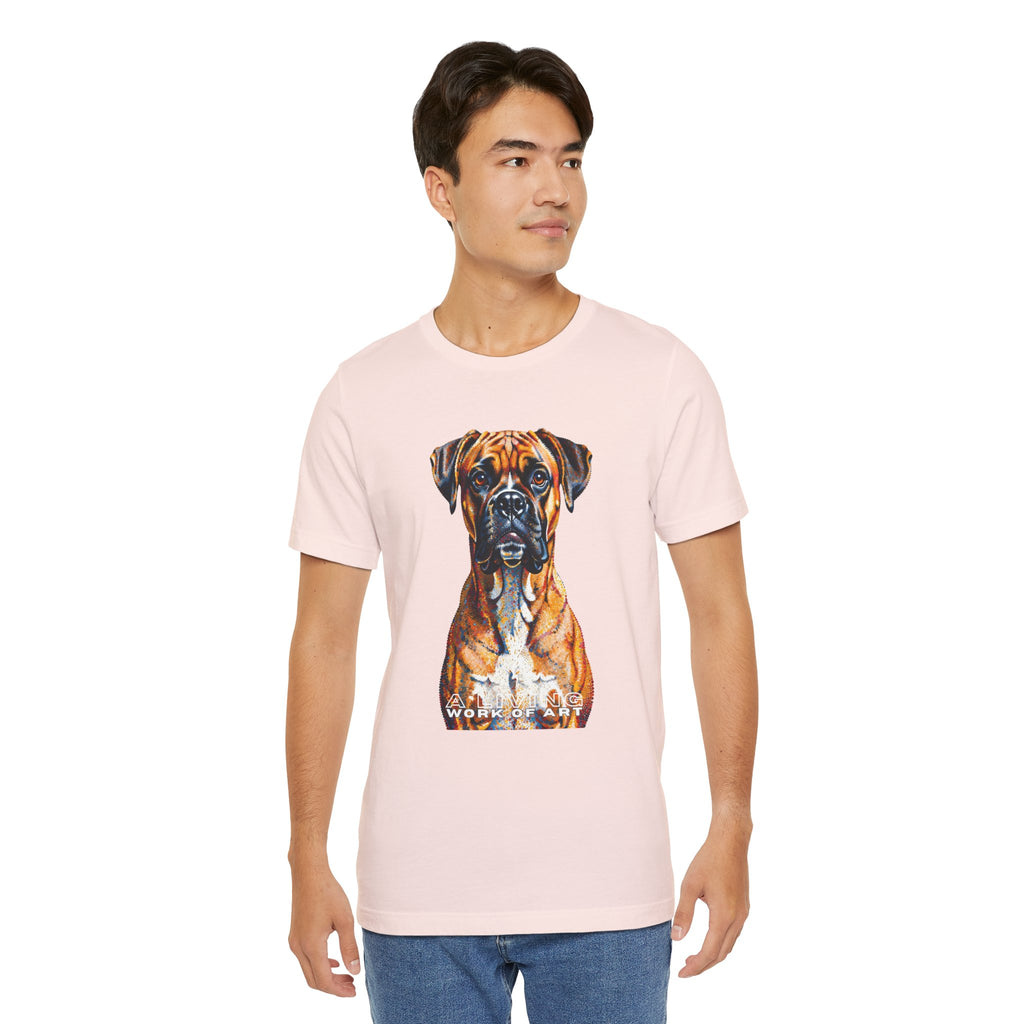 Boxer T Shirt | Living Work of Art Collection | Pointillism Style