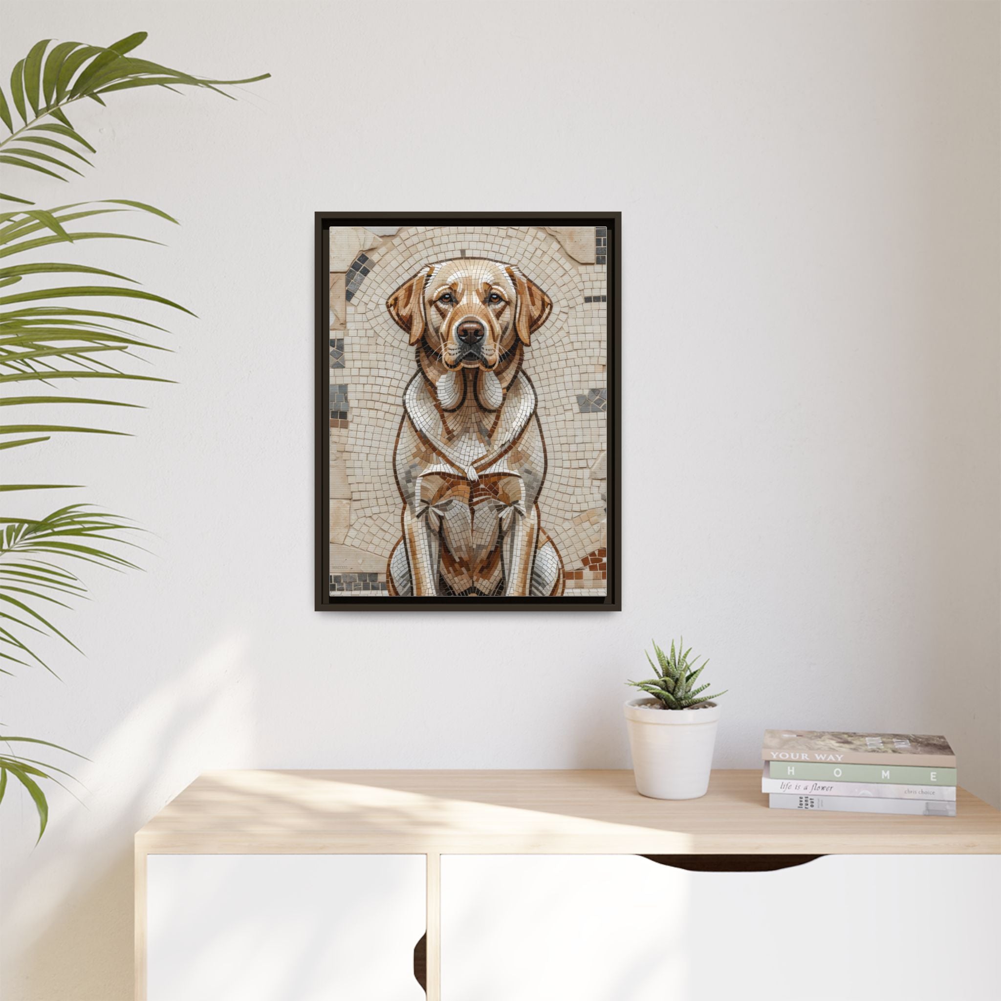 Labrador Retriever Canvas Wall Art | Living Work of Art Collection | Mosaic Style Print