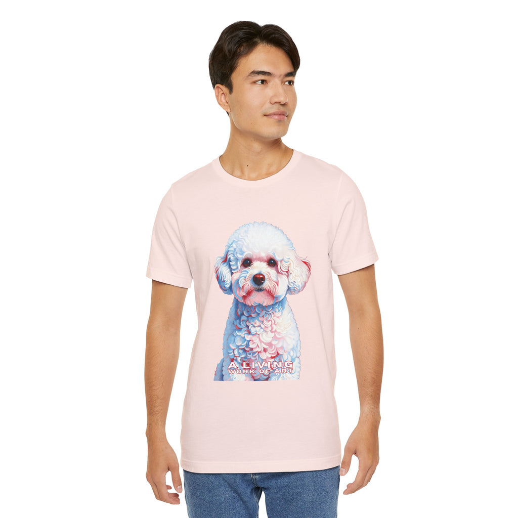 Bichon Frise T Shirt | Living Work of Art Collection | Pointillism Style