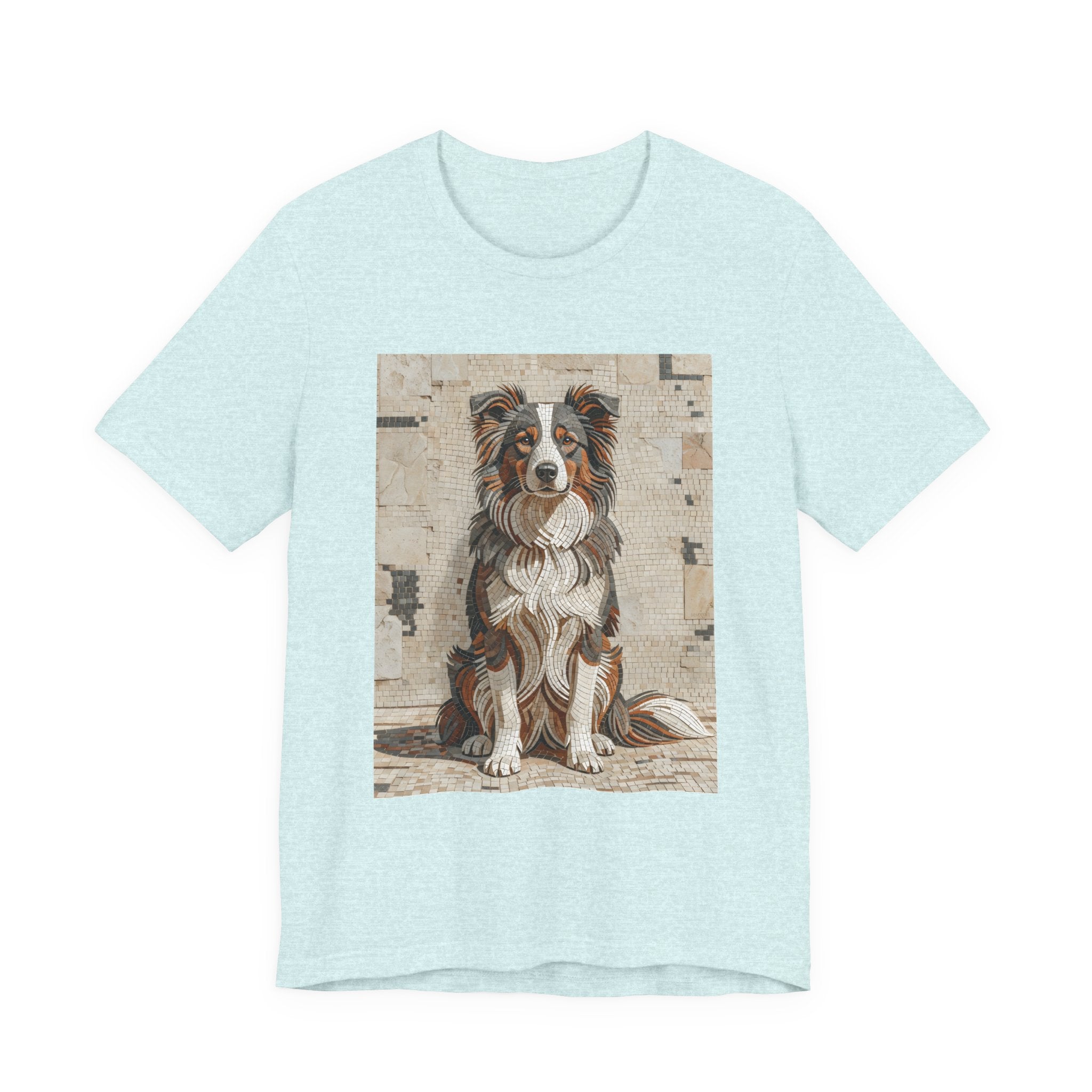 Border Collie T Shirt | Living Work of Art Collection | Mosaic Style