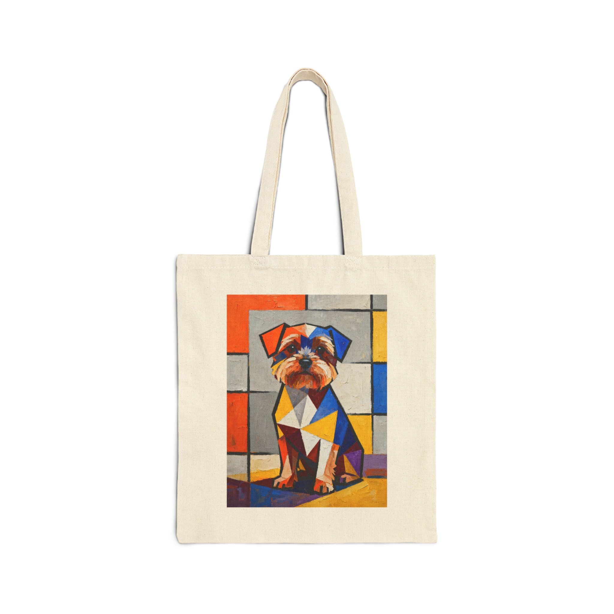 Yorkipoo Tote Bag | Living Work of Art Collection | Cubist Style