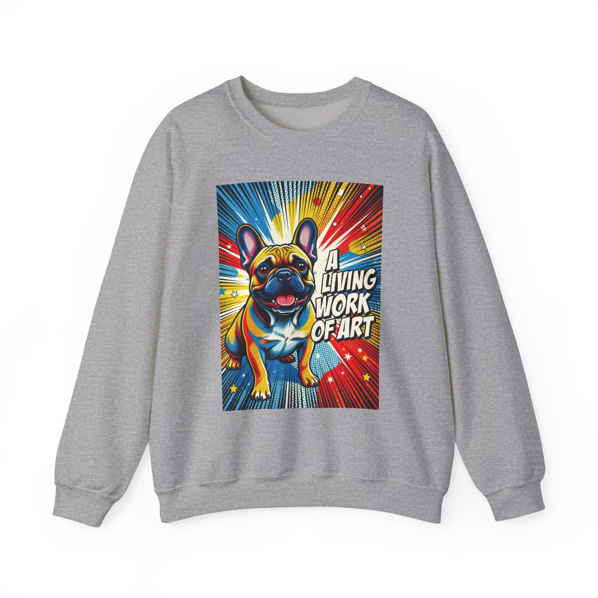French Bulldog Sweatshirt | Living Work of Art Collection | Pop Art