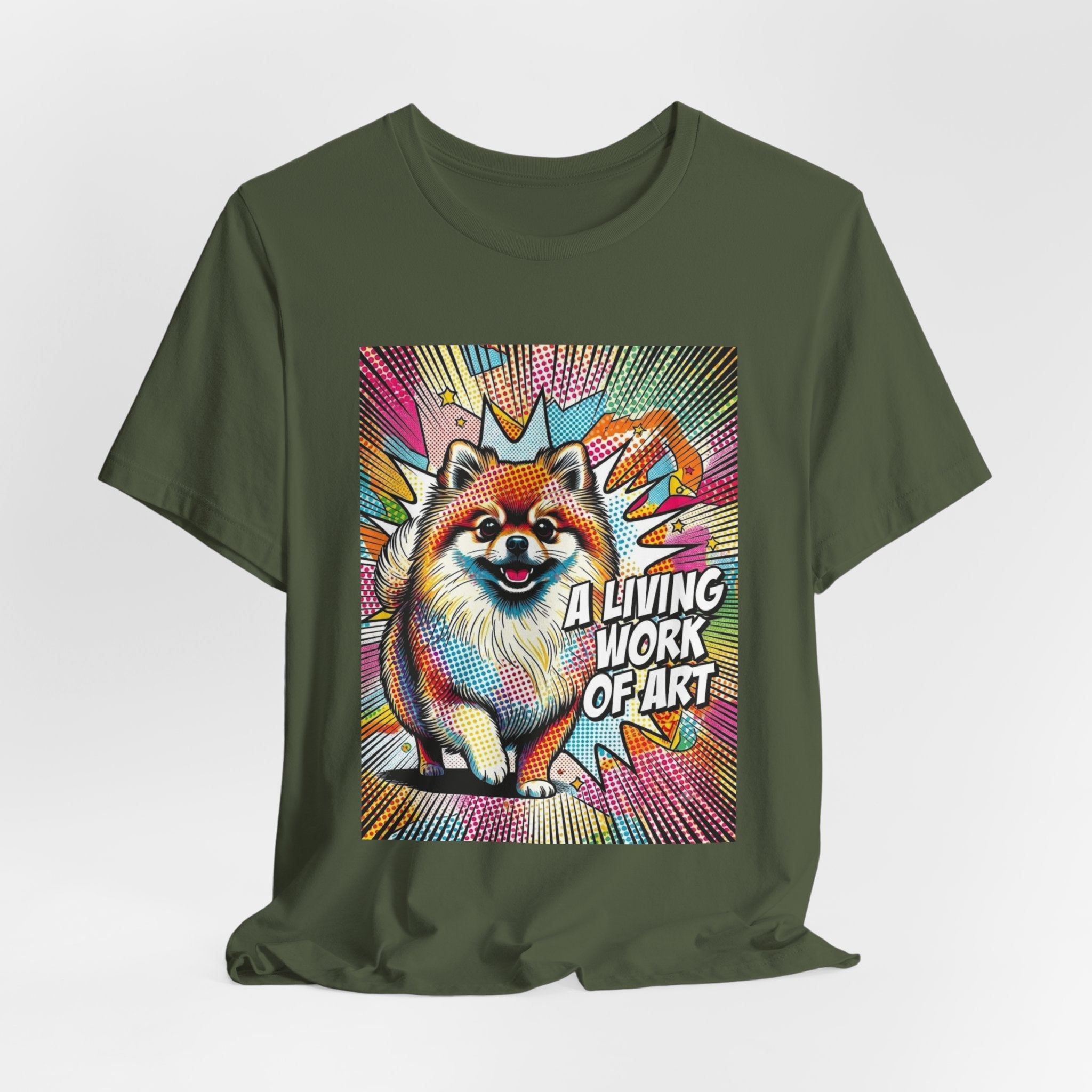Pomeranien T Shirt | Living Work of Art Collection | Pop Art