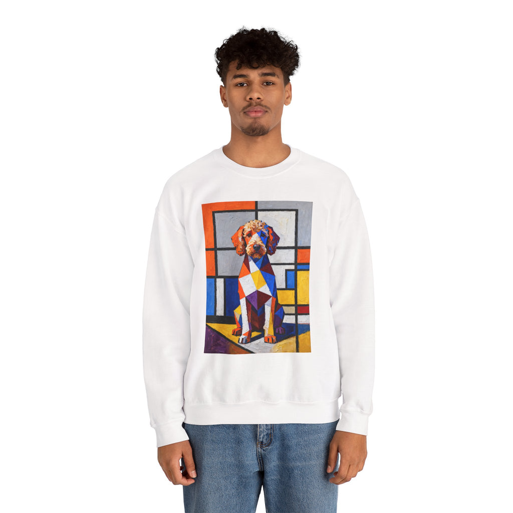 Labradoodle Sweatshirt | Living Work of Art Collection | Cubist Style