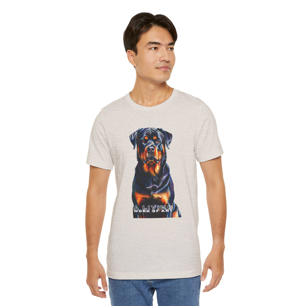 Rottweiler T Shirt | Living Work of Art Collection | Pointillism Style