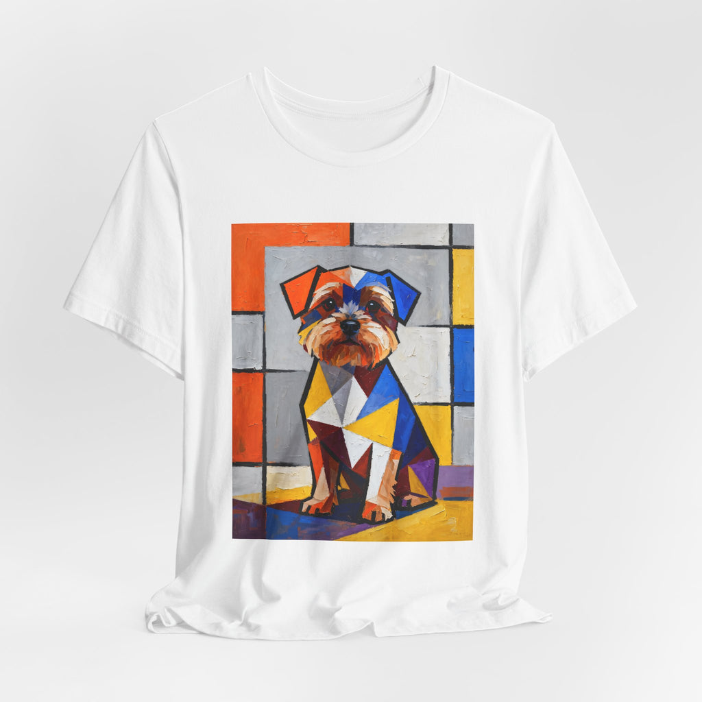 Yorkipoo T Shirt | Living Work of Art Collection | Cubist Style