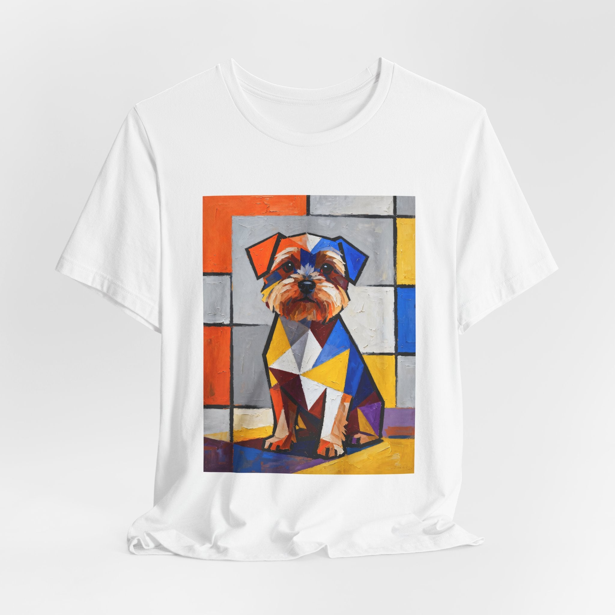 Yorkipoo T Shirt | Living Work of Art Collection | Cubist Style