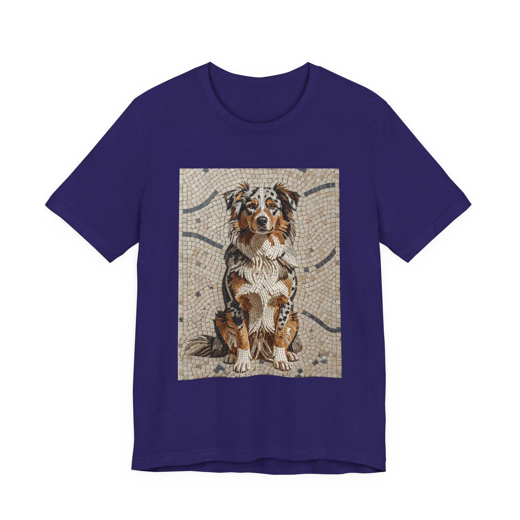 Australian Shepherd T Shirt | Living Work of Art Collection | Mosaic Style