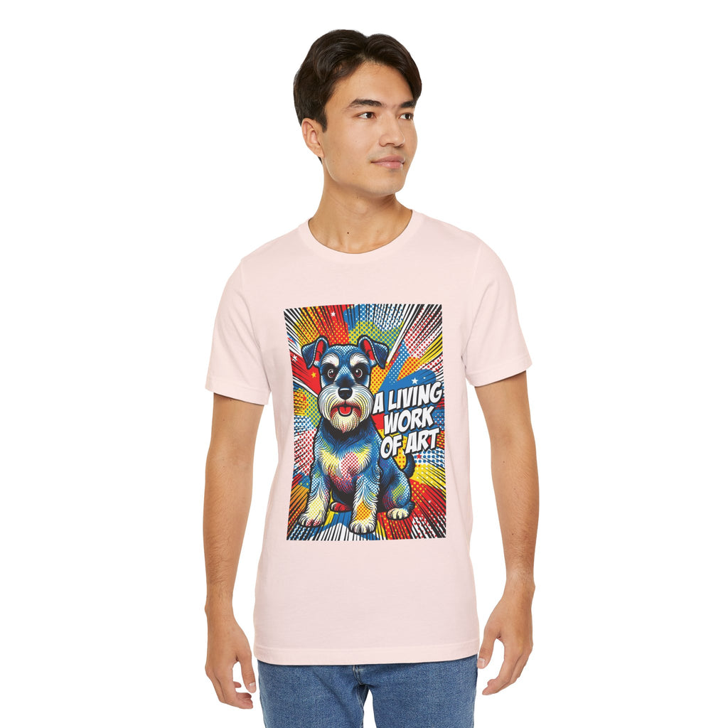 Schnauzer T Shirt | Living Work of Art Collection | Pop Art
