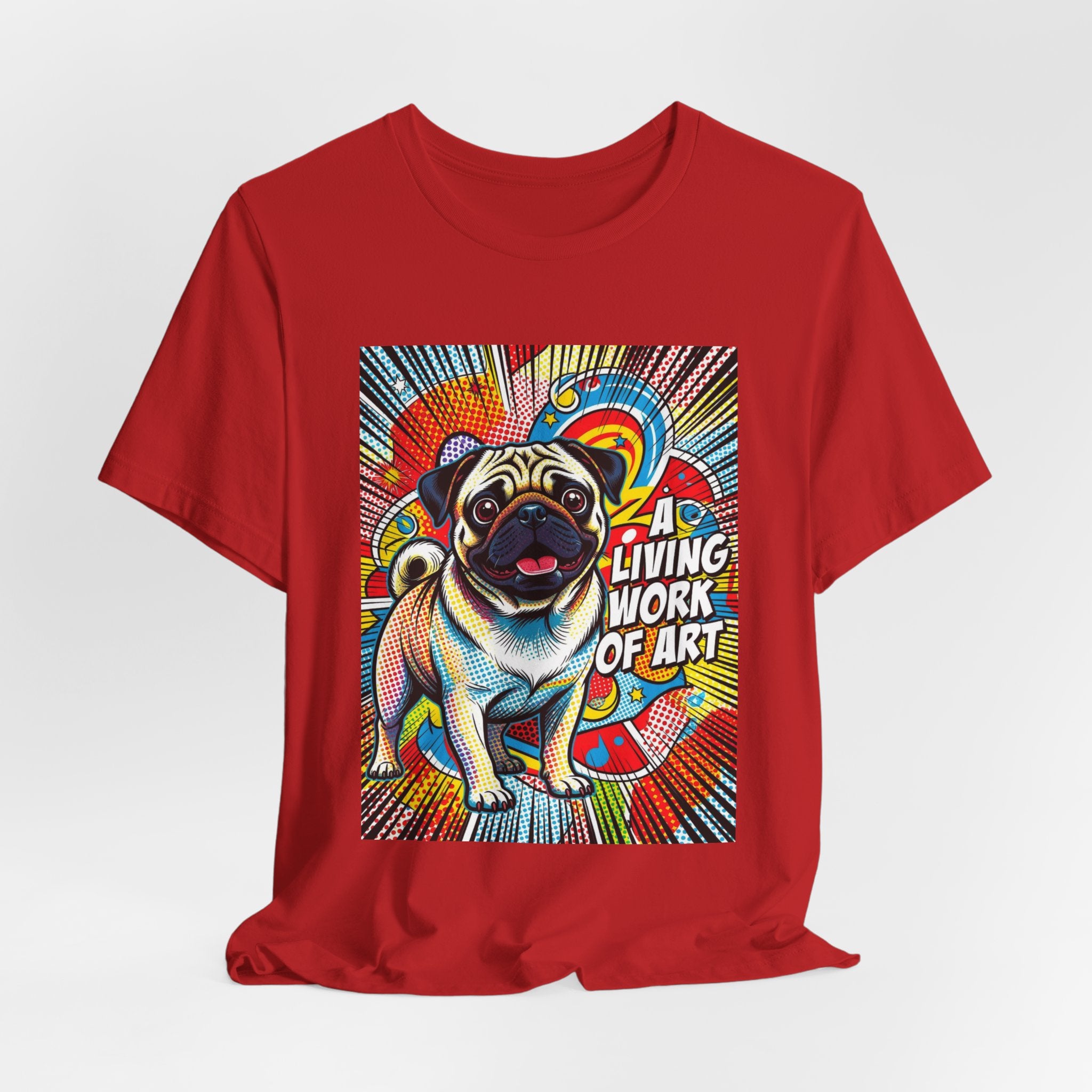 Pug T Shirt | Living Work of Art Collection | Pop Art