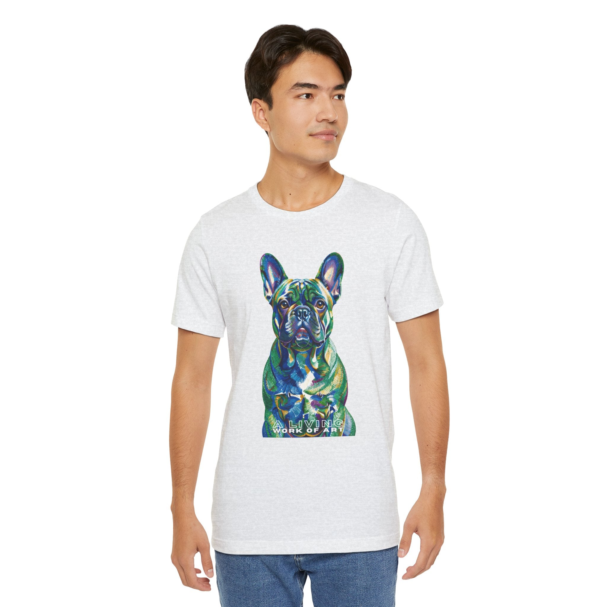 French Bulldog T Shirt | Living Work of Art Collection | Pointillism Style