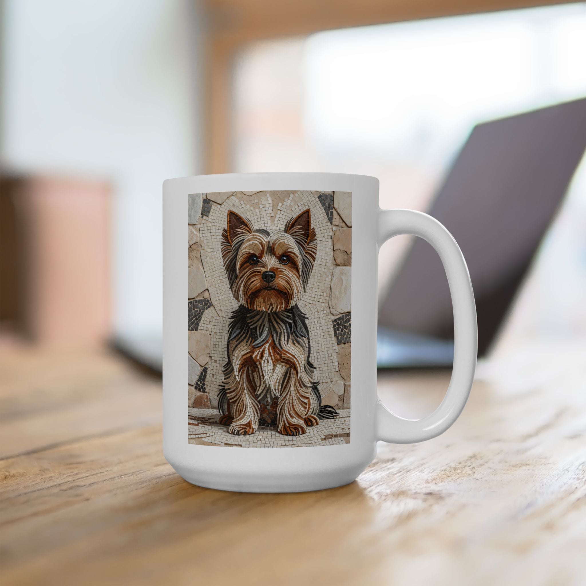 Yorkshire Terrier Coffee Mug | Living Work of Art Collection | Mosaic Style