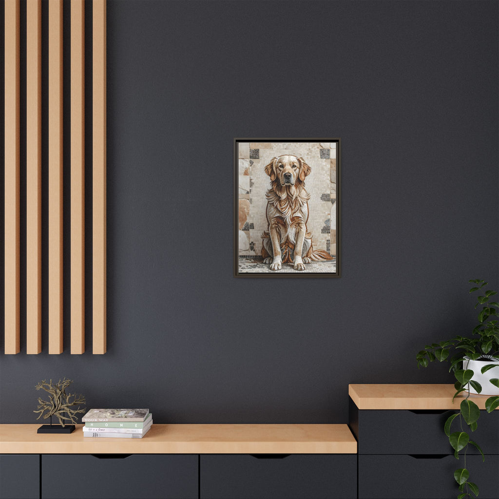 Golden Retriever Canvas Wall Art | Living Work of Art Collection | Mosaic Style Print